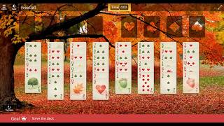 Star Club\Autumn Chill FreeCell  Expert  Solve the deck [upl. by Aizirtap]