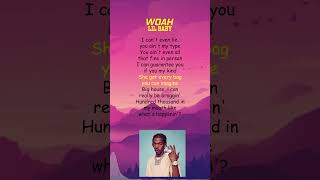 Lil Baby  Woah Lyrics shorts [upl. by Poore]