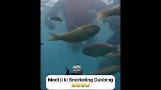 Modi ji Snorkeling Dubbing 😀 [upl. by Aicilihp]