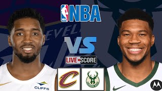 Cleveland Cavaliers vs Milwaukee Bucks  NBA Regular Season Live Scoreboard [upl. by Halyhs]