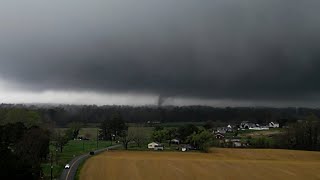 Luttrellville VA Tornado Full Video DRONE FOOTAGE RECOVERED [upl. by Nitsrik]