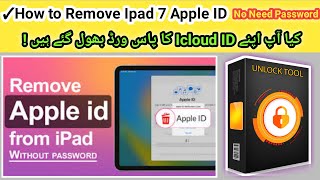 Remove Apple ID or iCloud Account from iPhone iPad without password by unlock tool  2024 [upl. by Yllim]