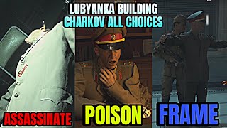 LUBYANKA BRIEFING  FRAME  POISON  ASSASSINATE CHARKOV  BLACK OPS COLD WAR  ALL 3 CHOICES [upl. by Antony]