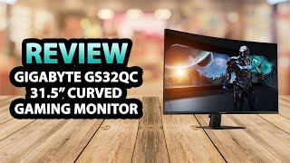 Gigabyte GS32QC 315 Inch 165Hz Curved Gaming Monitor ✅ Review [upl. by Nosyk]