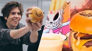 LA HAMBURGUESA DE EL RUBIUS YA ESTA EN MEXICO 🍔 [upl. by Ellerd]