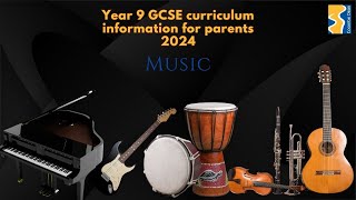 Music Year 9 Subject curriculum information 2024 [upl. by Urbanna]