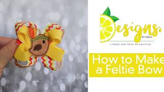 How to Make a Feltie Bow [upl. by Amick]