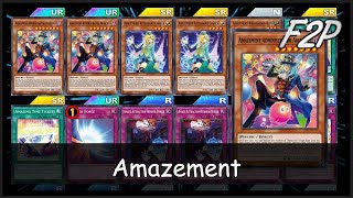 AMAZEMENT  F2PP2W Deck Analysis amp Testing YuGiOh Duel Links [upl. by Ansel]