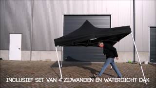 Easy up tent 3x3 mtr opzetten super snel en eenvoudig [upl. by Esital]