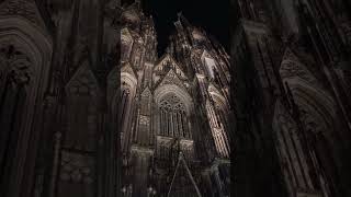 Cologne Germany  Night Time  Raw Footage [upl. by Devol]