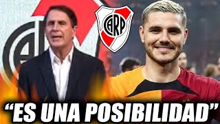 😱Javier Gil Navarro HABLÓ sobre la posibilidad de que Mauro Icardi llegué a River [upl. by Nnaitsirk]