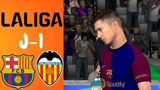 🎮 FC Barcelone vs Valence  La Liga  ⚽️ [upl. by Atnuahsal]