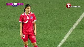 Highlights  Nepal vs Bhutan  SAFF U19 Womens Championship  2021  T Sports [upl. by Ahsimek667]