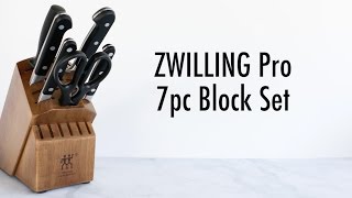 ZWILLING Pro 7pc Knife Block Set [upl. by Paxon]