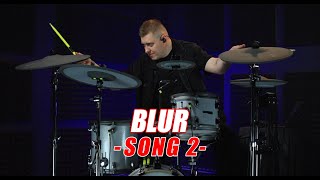 Blur  Song 2  Drum Cover by Sergey Gulyaev [upl. by Akialam]