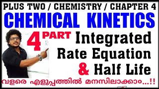 Half Life Of a Reaction  Integrated Rate Equation  Chemical kinetics class 12 in malayalam  Part4 [upl. by Bea]