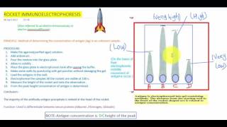 ROCKET IMMUNOELECTROPHORESIS [upl. by Lange]