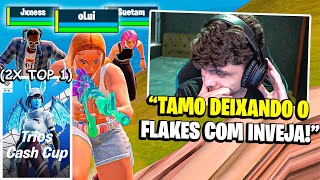 Já era Flakão TOP 1 Duas Vezes c OLUI e JXNESS na TRIO Cash Cup [upl. by Roath]