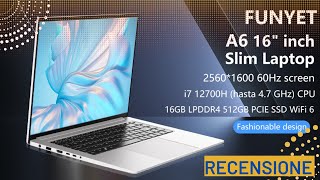 FUNYET 16 pollici 16GB RAM 512GB SSD Windows 11 Pro Laptop Recensione [upl. by Eceer]