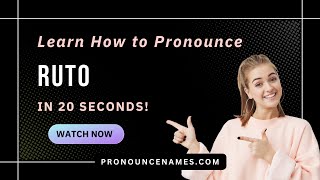 Learn how to pronounce Ruto US with Audio and Phonetic Spelling [upl. by Hadnama]