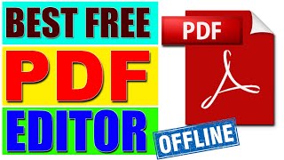 Best FREE Offline PDF Editor  How to edit PDF File Offline Free in Windows 10 in Hindi 2023 [upl. by Dulciana]