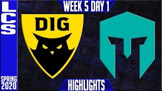 DIG vs IMT Highlights  LCS Spring 2020 W5D1  Dignitas vs Immortals [upl. by Ferri920]