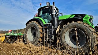 DeutzFahr 7250 TTV Warrior testet neue Kerner HELIX H 450 [upl. by Devehcoy]