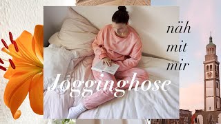 JOGGINGHOSE NÄHEN  lange Jogginghose mit Taschen nähen Matching Set [upl. by Primrosa]