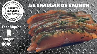 Le Gravlax de Saumon  une bonne alternative au saumon fumé [upl. by Gervais148]