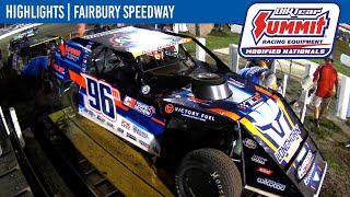 DIRTcar Summit Modified Nationals  Fairbury Speedway  July 26 2024  HIGHLIGHTS [upl. by Nahij]