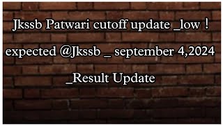 Patwari cutoff  expected very low or High  Jkssb [upl. by Leuams]