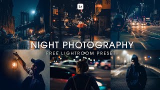 Night Photography Preset  Lightroom Mobile Preset Free DNG  Cinematic preset  lightroom presets [upl. by Ayotan37]