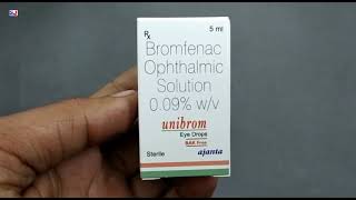 Unibrom Eye Drops Bak Free  Bromfenac Ophthalmic Solution 009WV Uses  Unibrom Eye Drops uses [upl. by Portie]