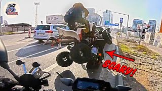 BRUTAL MOTORCYCLE CRASHES  CRAZY amp EPIC Motorcycle Moments 2024 [upl. by Atiniv783]