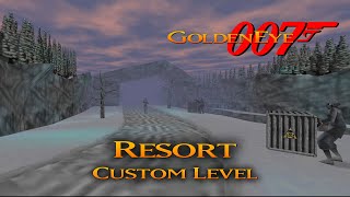 GoldenEye 007 N64  Resort  00 Agent Custom level [upl. by Anwat]