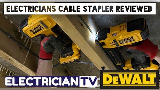 Electrician Dewalt cabler stapler reviewed by somebody who has actually used it ￼ [upl. by Uwkuhceki]