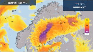 Jarimyrsky iskee Suomeen Myrskytuulta merellä ja voimakkaita puuskia maaalueilla [upl. by Ijneb232]