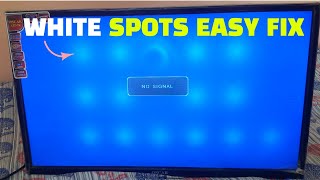 How to repair white spots in LED tv  white spots in background of led tv screen fix [upl. by Akeimat]