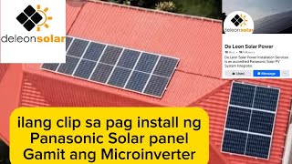 Pag install ng Panasonic Solar Power  Microinverter  Orani Bataan [upl. by Delphine]