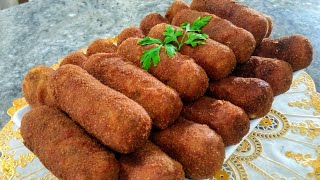 CROQUETE DE CARNE ASSADA CREMOSO Receita secreta da tia Clô Segredo de família [upl. by Lener]