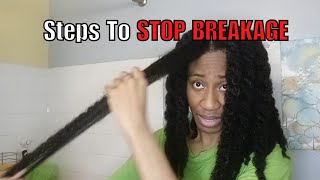 Stop Breakage FULL Protein Treatment On Natural Hair Wash DayAfro Hair Centered Hair Care Practices [upl. by Akfir]