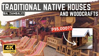 FILIPINO NATIVE TRADITIONAL HOUSEHUT AND WOODWORKS IBA ZAMBALES 4K ZAMBALES 🇵🇭 [upl. by Ahtelahs]