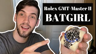 Rolex BATGIRL GMTMaster II 126710BLNR Review amp Unboxing  Oyster Jubilee [upl. by Sollie]