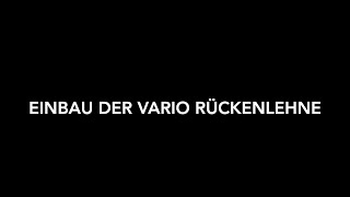 Einbau der Lettmann Vario Rückenlehne [upl. by Proffitt]