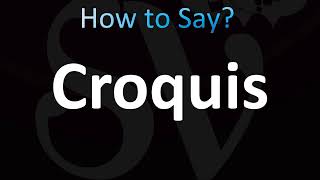 How to Pronounce Croquis CORRECTLY [upl. by Anawt]