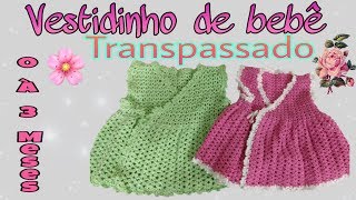 Vestidinho de croche para bebe  parte 2 [upl. by Metzgar494]