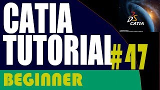 47 CATIA Beginner Tutorial TriTangent Fillet [upl. by Thorin924]