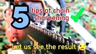 Chainsaw sharpening tips  How to sharpen a chainsaw properly [upl. by Trisha]