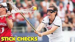 Womens Lacrosse Defensive Stick Checks [upl. by Sig]