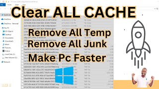 How to Clear ALL CACHE amp JUNK From Windows 10 amp Windows 11 Easy Way [upl. by Ellen]